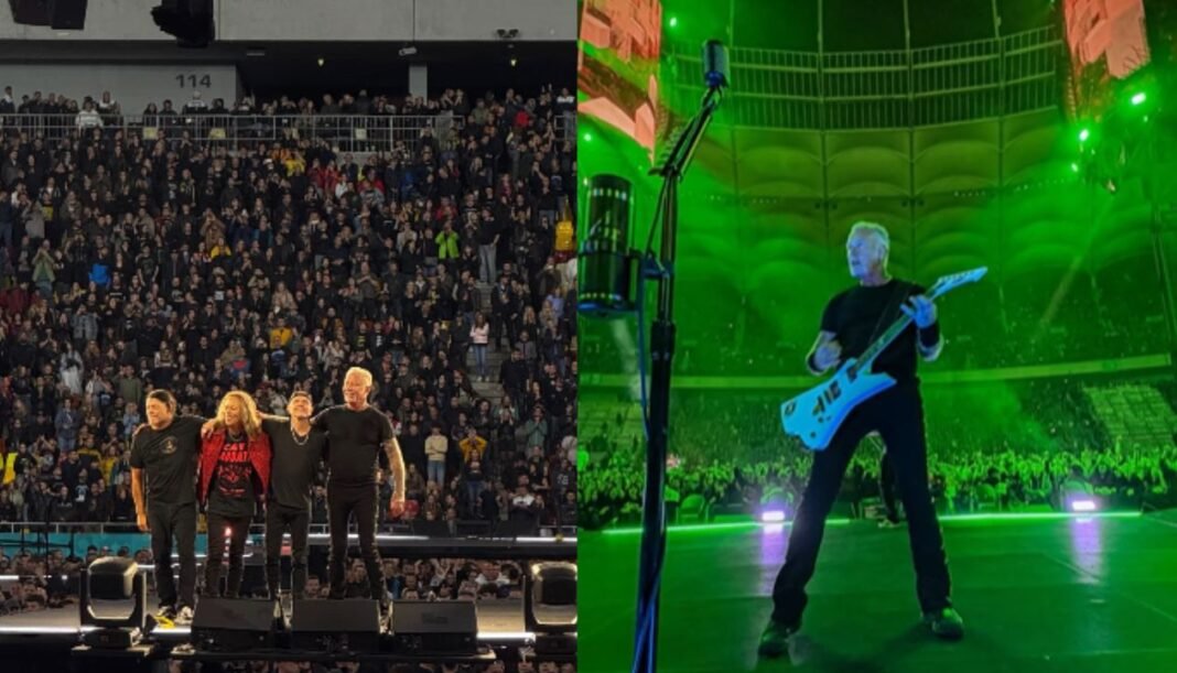 Metallica a făcut spectacol în seara zilei de 13 mai, pe Arena Națională / Foto: Facebook Metallica
