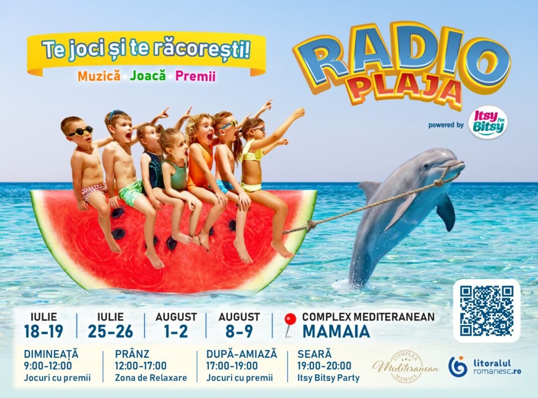 Radio Plaja Itsy Bitsy coboară din difuzoare direct pe nisip, la mare